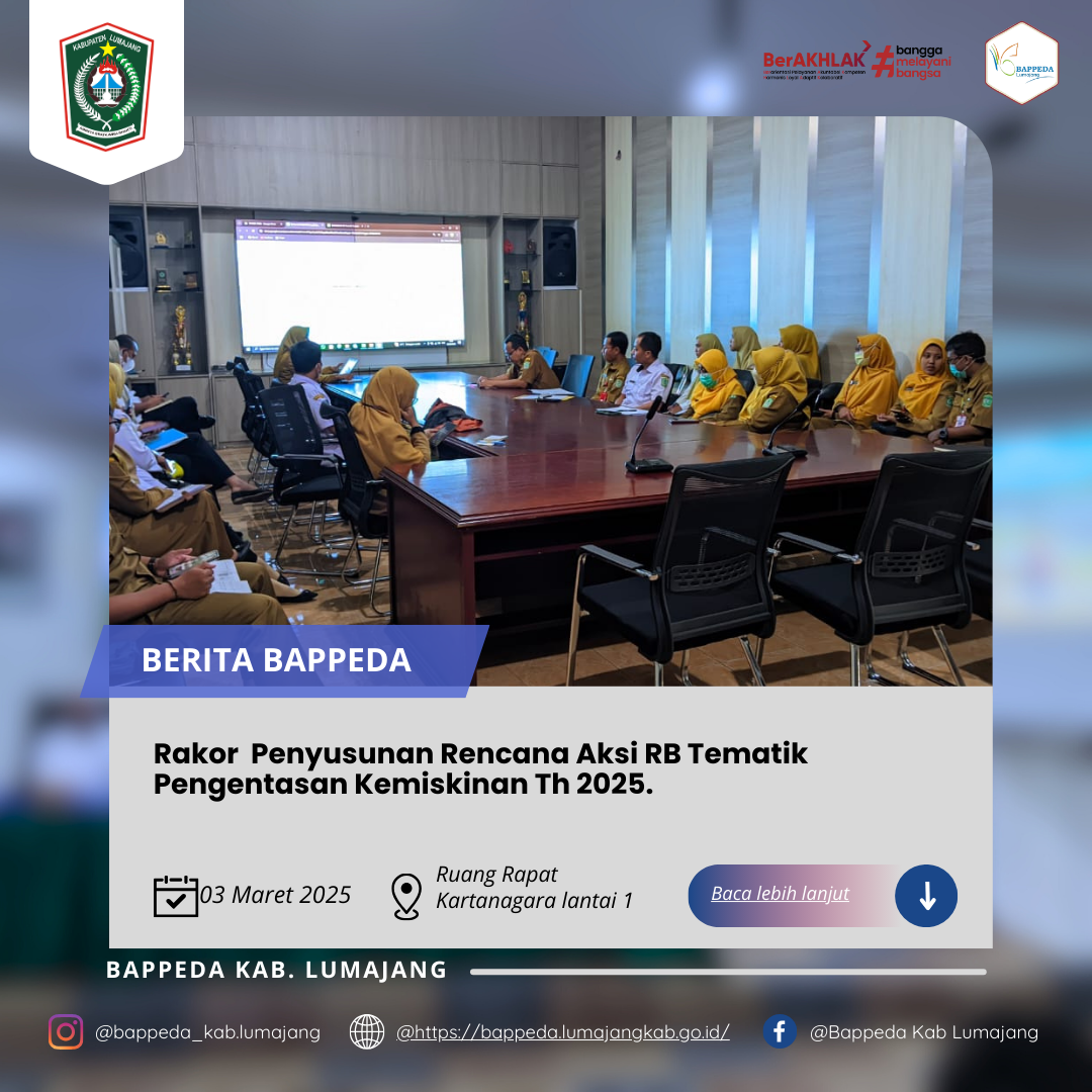 Rakor  Penyusunan Rencana Aksi RB Tematik Pengentasan Kemiskinan Th 2025.