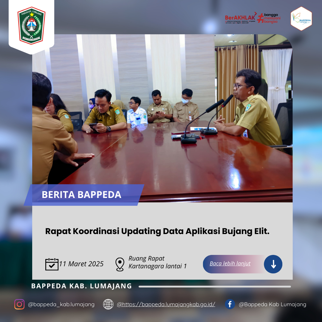 Rapat Koordinasi Updating Data Aplikasi Bujang Elit.