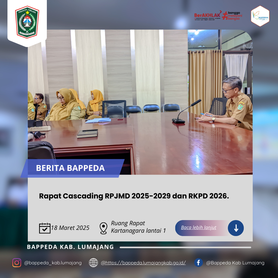 Rapat Cascading RPJMD 2025-2029 dan RKPD 2026.