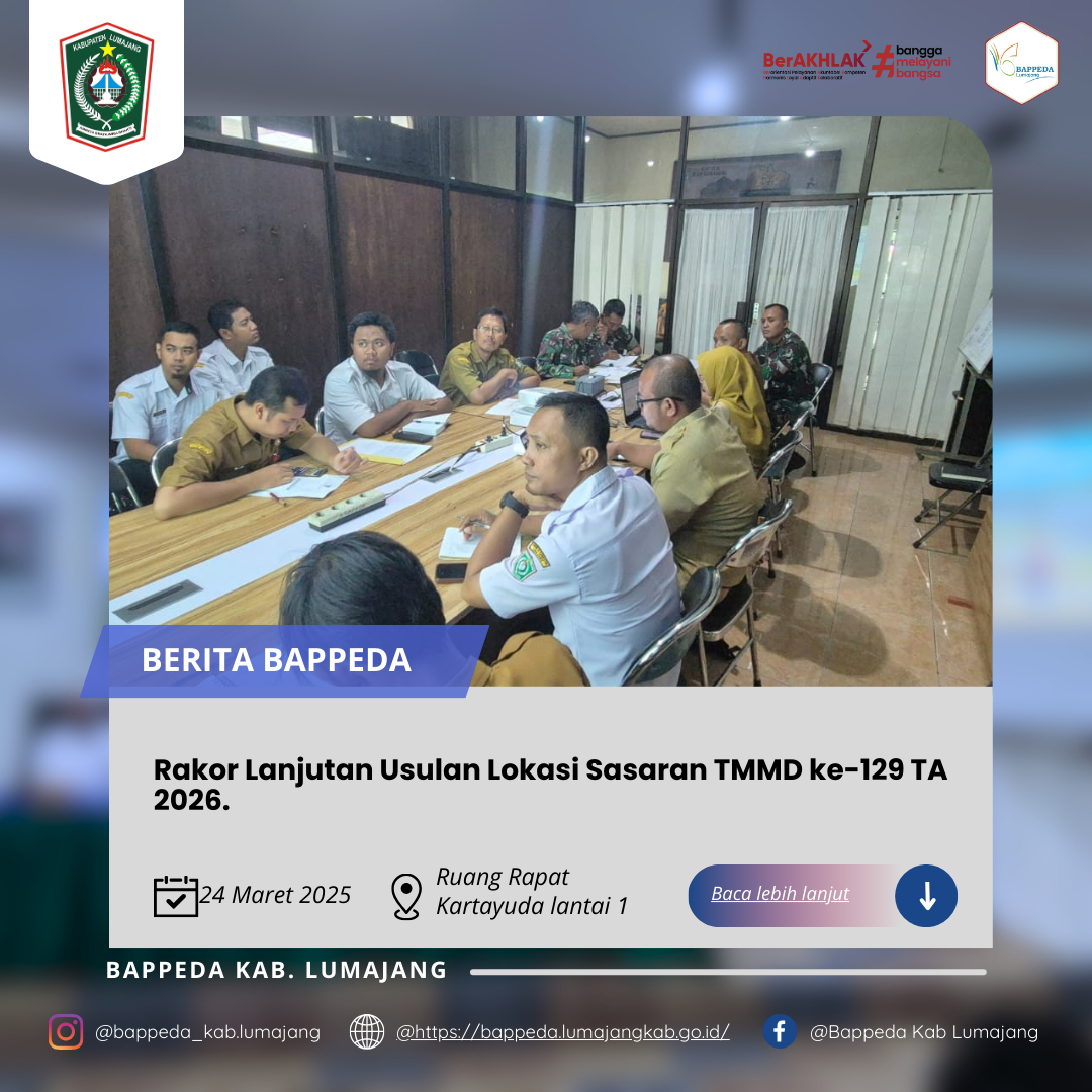 Rakor Lanjutan Usulan Lokasi Sasaran TMMD ke-129 TA 2026.