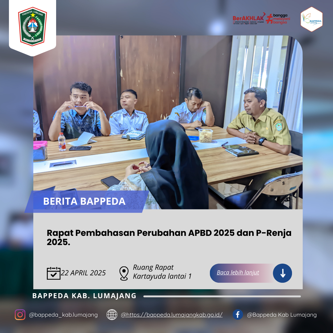 Rapat Pembahasan Perubahan APBD 2025 dan P-Renja 2025.