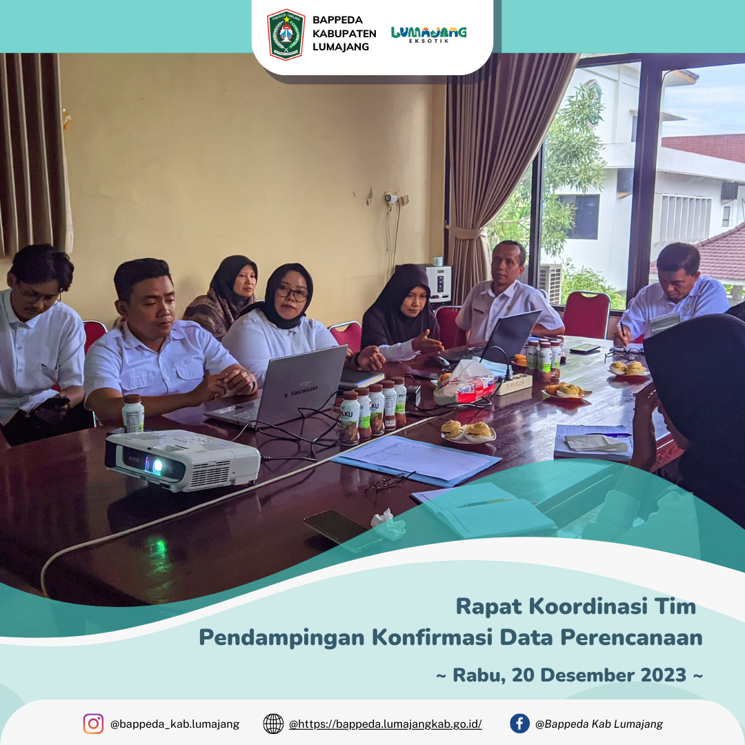 Rapat Koordinasi Tim Pendampingan Konfirmasi Data Perencanaan