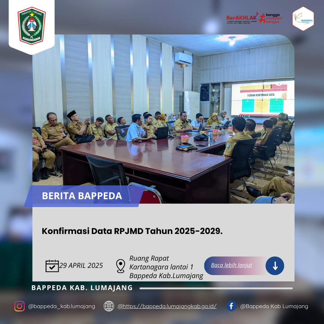 Konfirmasi Data RPJMD Tahun 2025-2029.