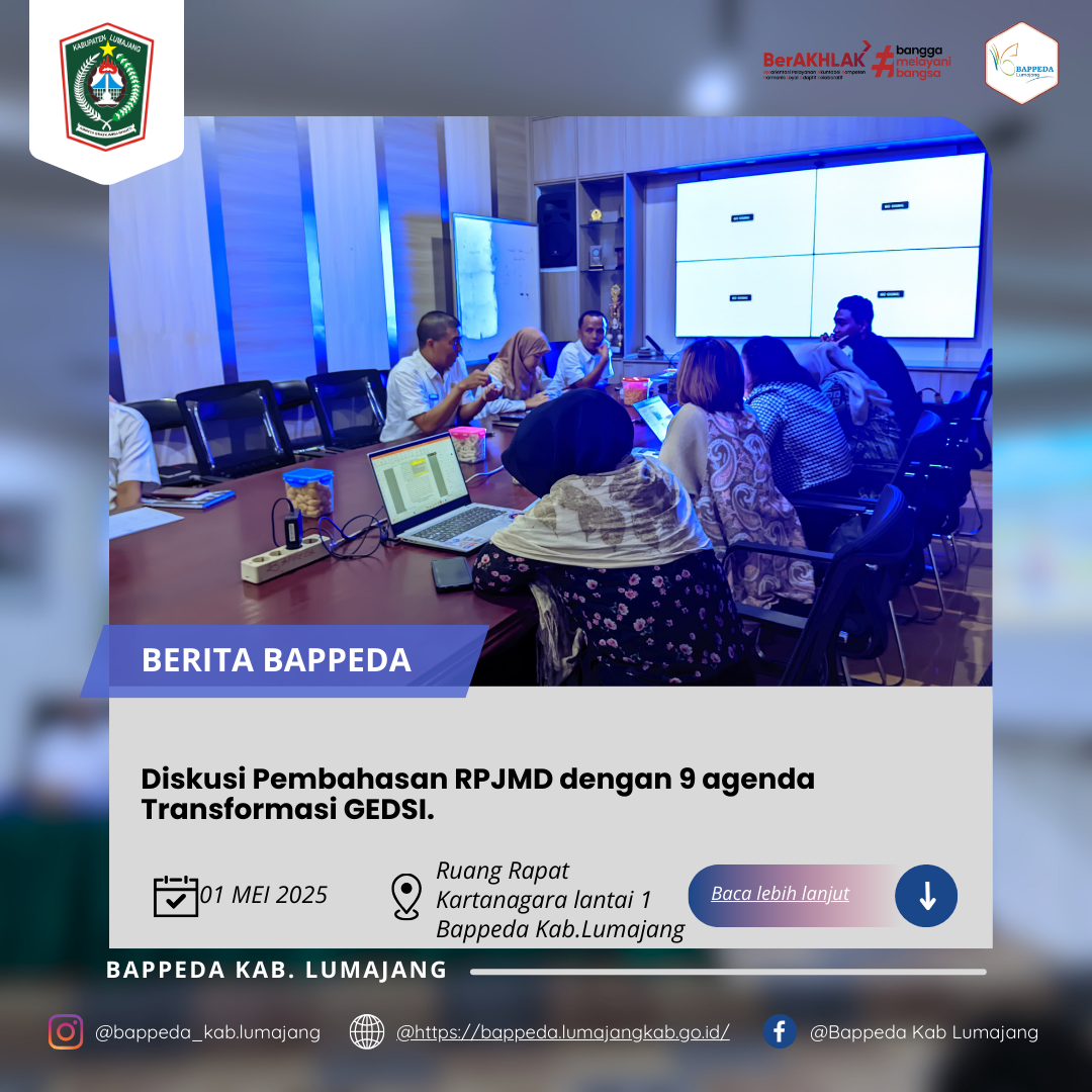 Diskusi Pembahasan RPJMD dengan 9 agenda Transformasi GEDSI.