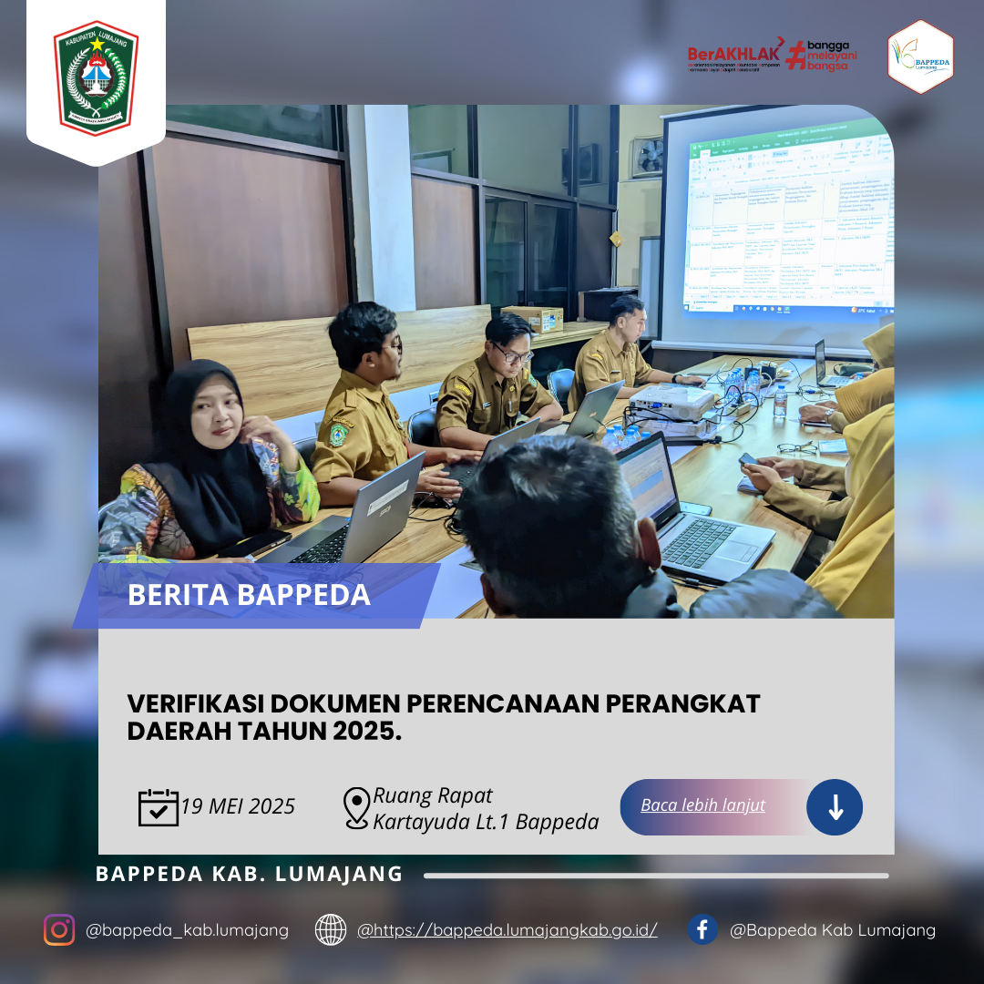 VERIFIKASI DOKUMEN PERENCANAAN PERANGKAT DAERAH TAHUN 2025.