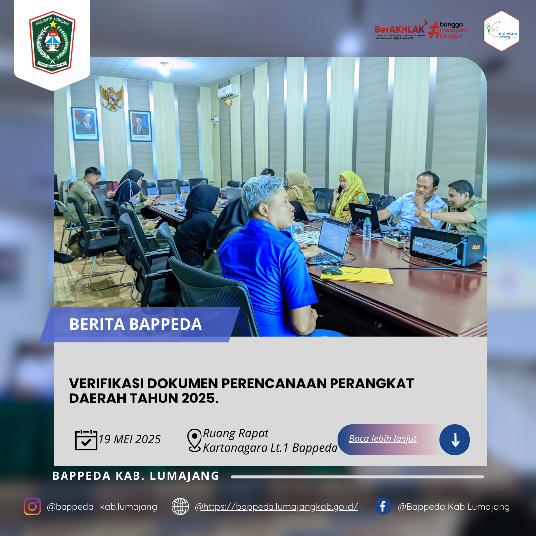 VERIFIKASI DOKUMEN PERENCANAAN PERANGKAT DAERAH TAHUN 2025.