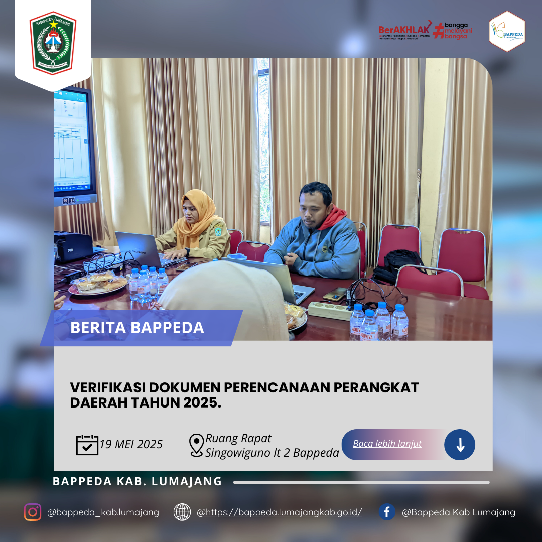 VERIFIKASI DOKUMEN PERENCANAAN PERANGKAT DAERAH TAHUN 2025.
