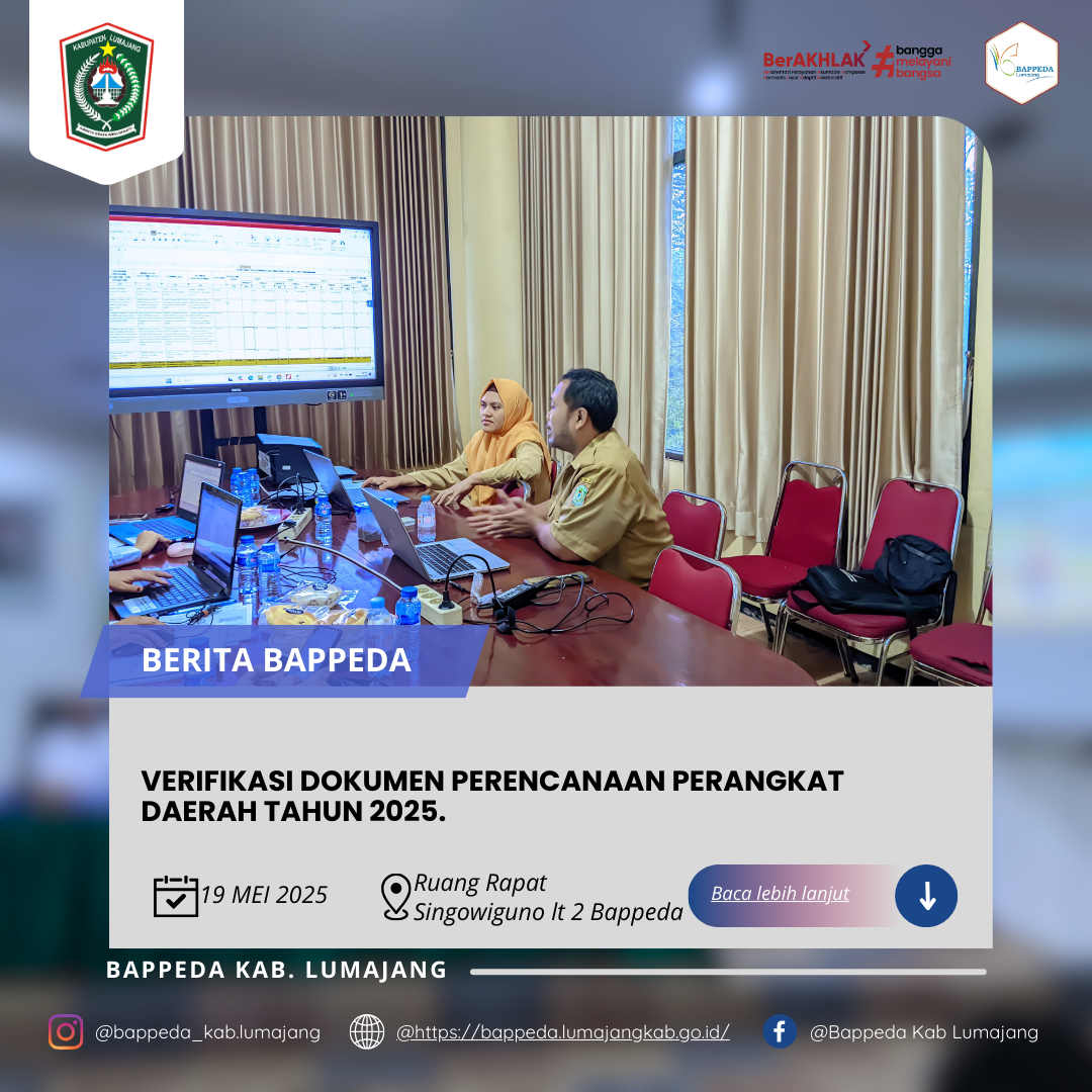VERIFIKASI DOKUMEN PERENCANAAN PERANGKAT DAERAH TAHUN 2025.