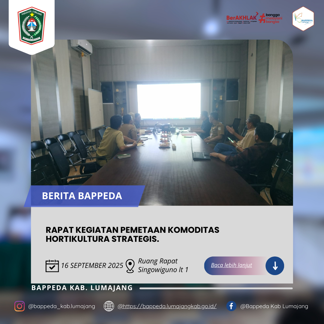 RAPAT KEGIATAN PEMETAAN KOMODITAS HORTIKULTURA STRATEGIS.