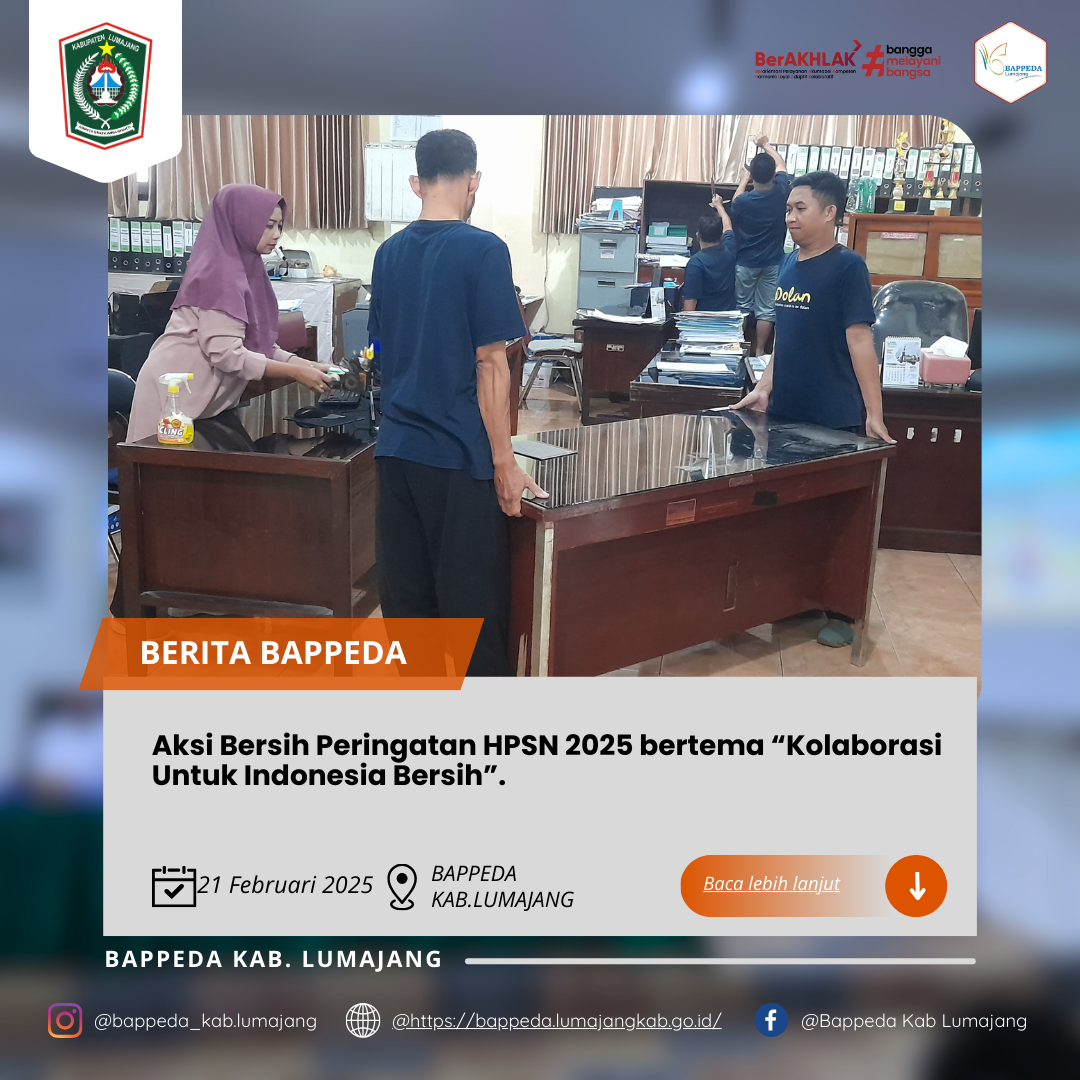 Aksi Bersih Peringatan HPSN 2025 bertema “Kolaborasi Untuk Indonesia Bersih”.