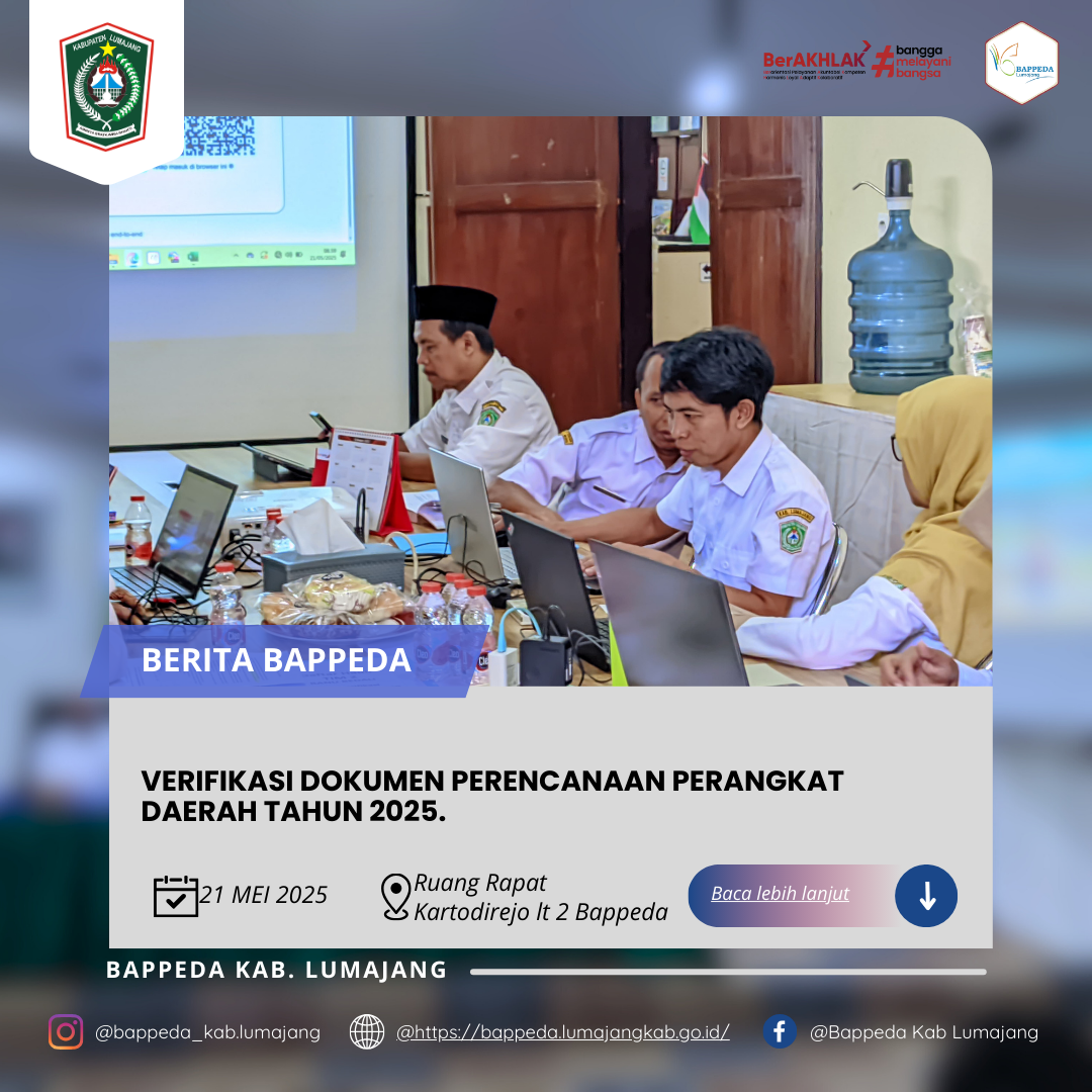 VERIFIKASI DOKUMEN PERENCANAAN PERANGKAT DAERAH TAHUN 2025. (BAKESBANGPOL)