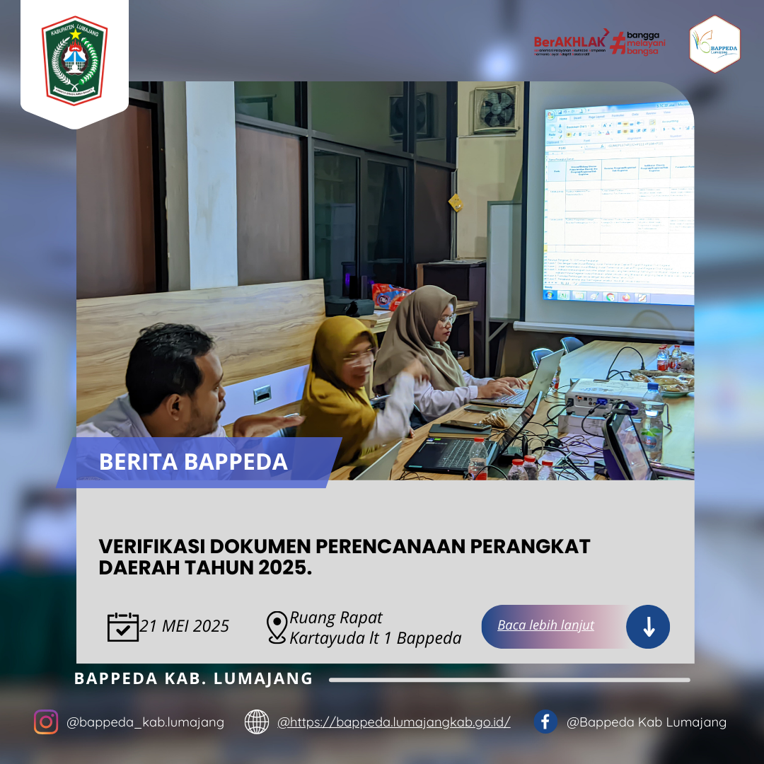 VERIFIKASI DOKUMEN PERENCANAAN PERANGKAT DAERAH TAHUN 2025. (KECAMATAN KEDUNGJAJANG)