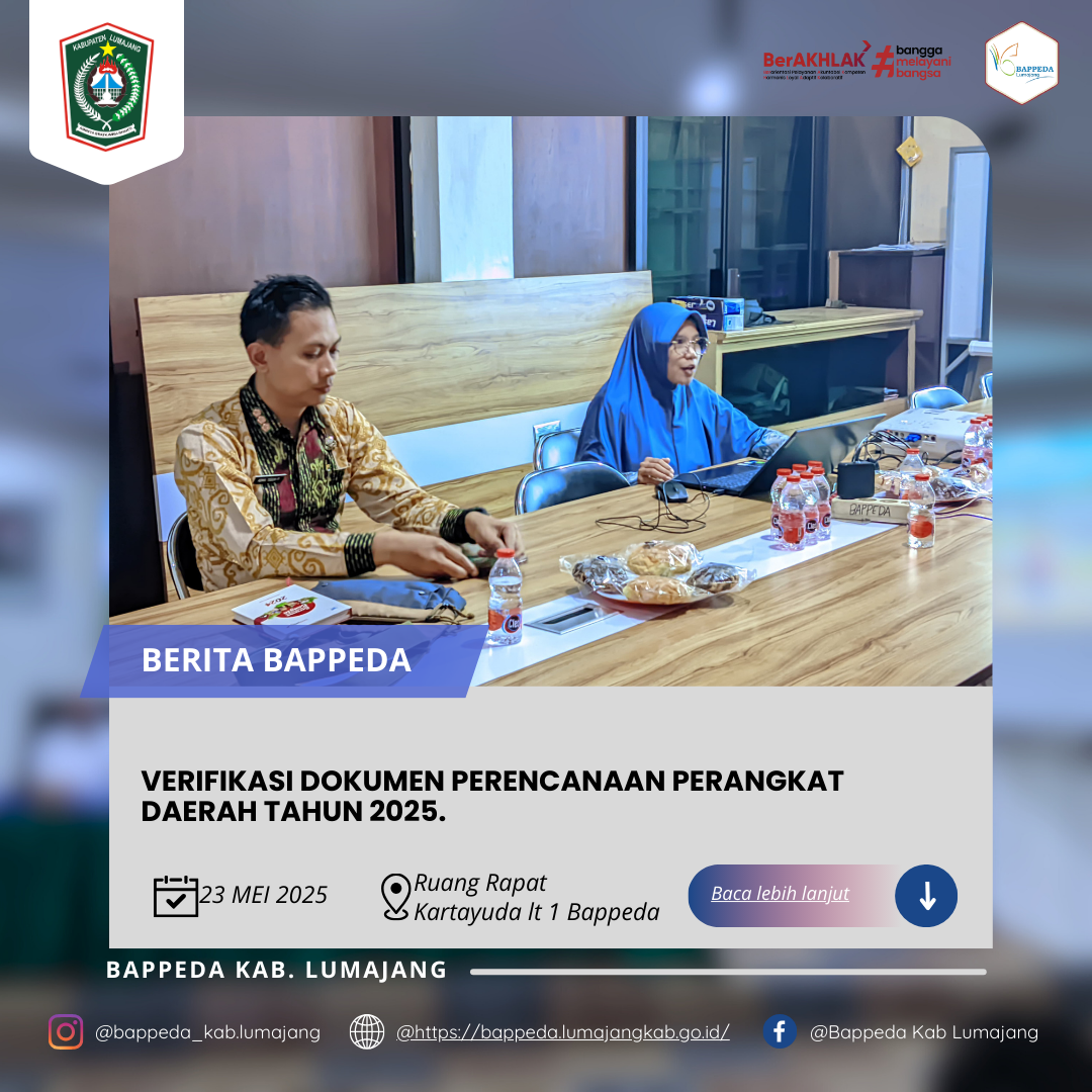 VERIFIKASI DOKUMEN PERENCANAAN PERANGKAT DAERAH TAHUN 2025. (KECAMATAN SUMBERSUKO)