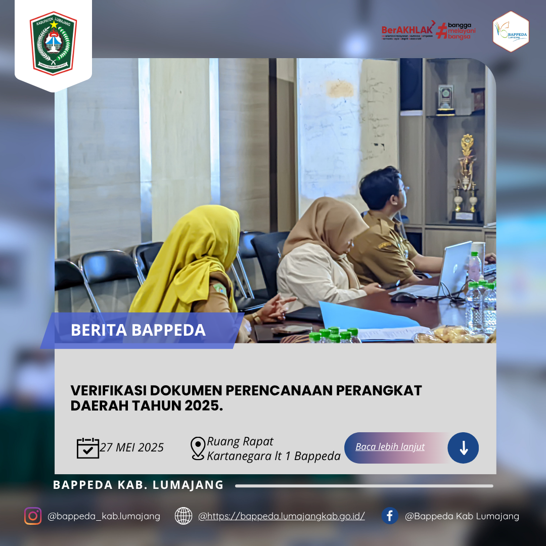 VERIFIKASI DOKUMEN PERENCANAAN PERANGKAT DAERAH TAHUN 2025. (BKD)