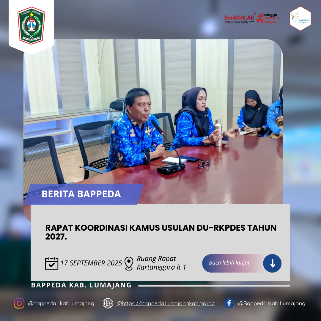 RAPAT KOORDINASI KAMUS USULAN DU-RKPDES TAHUN 2027.