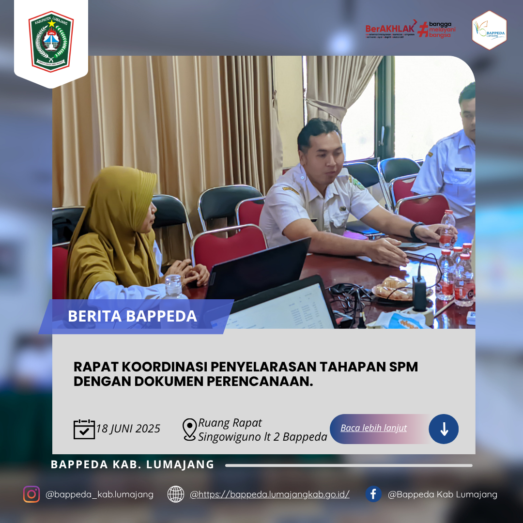 RAPAT KOORDINASI PENYELARASAN TAHAPAN SPM DENGAN DOKUMEN PERENCANAAN.