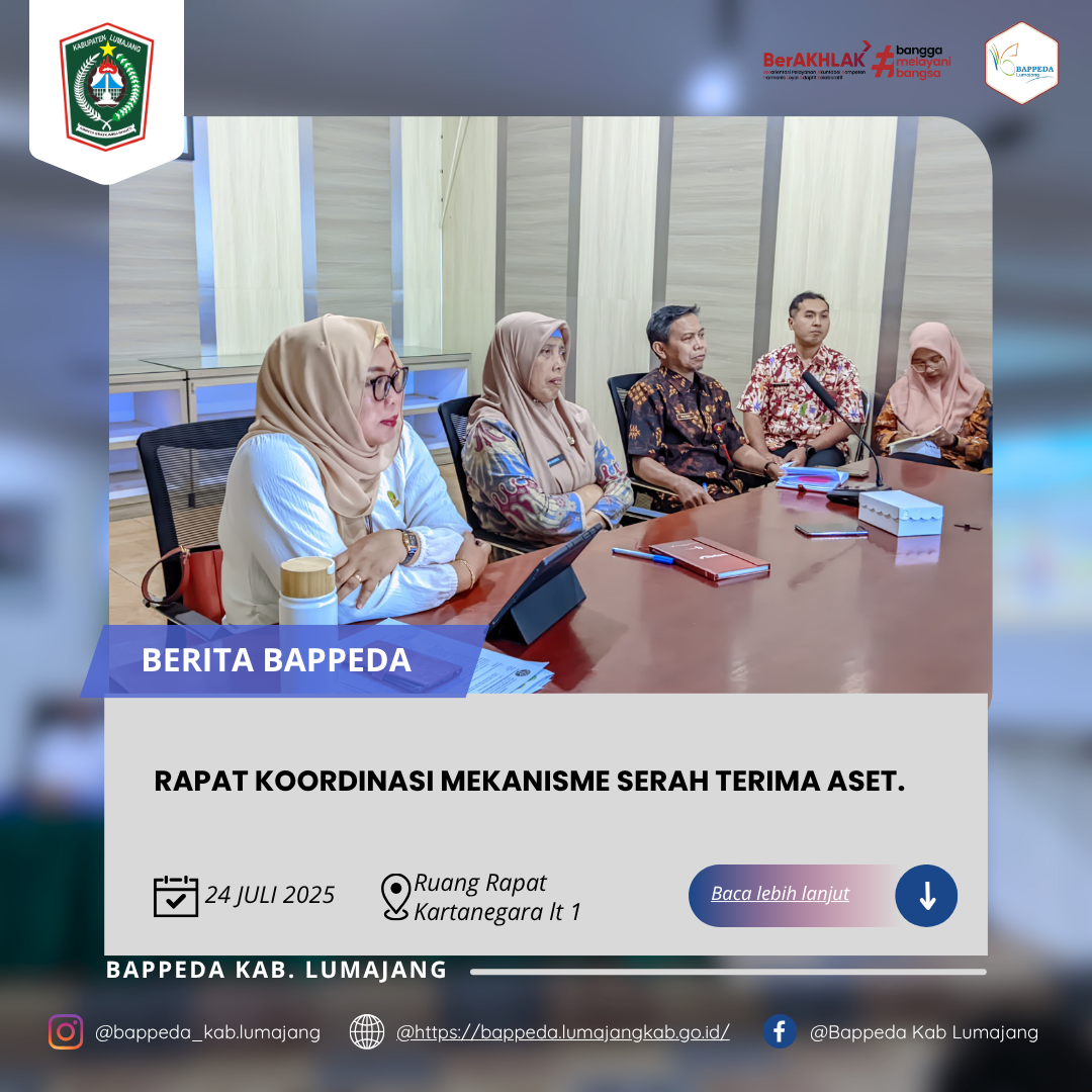 RAPAT KOORDINASI MEKANISME SERAH TERIMA ASET.