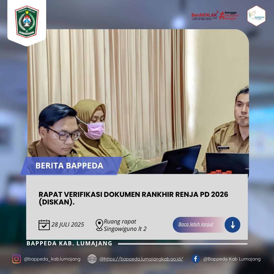 RAPAT VERIFIKASI DOKUMEN RANKHIR RENJA PD 2026 (DISKAN) .