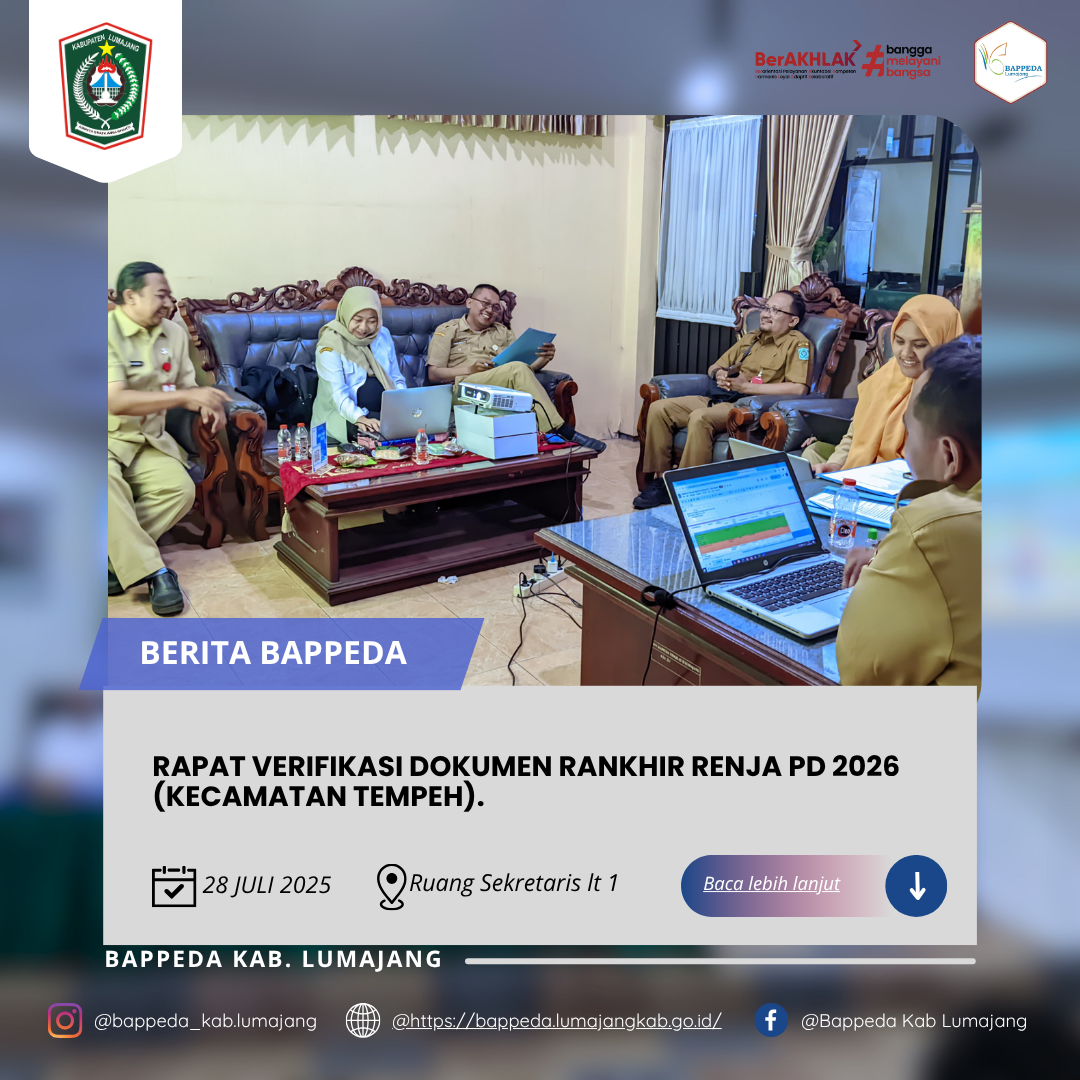RAPAT VERIFIKASI DOKUMEN RANKHIR RENJA PD 2026 (Kec.Tempeh).