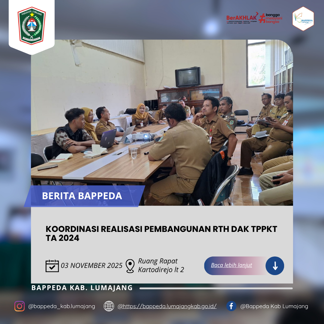 KOORDINASI REALISASI PEMBANGUNAN RTH DAK TPPKT TA 2024.
