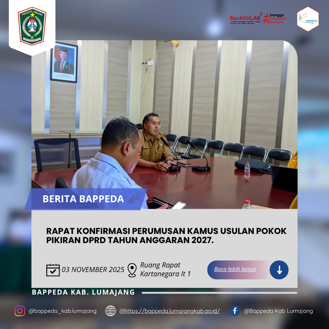 RAPAT KONFIRMASI PERUMUSAN KAMUS USULAN POKOK PIKIRAN DPRD TAHUN ANGGARAN 2027.