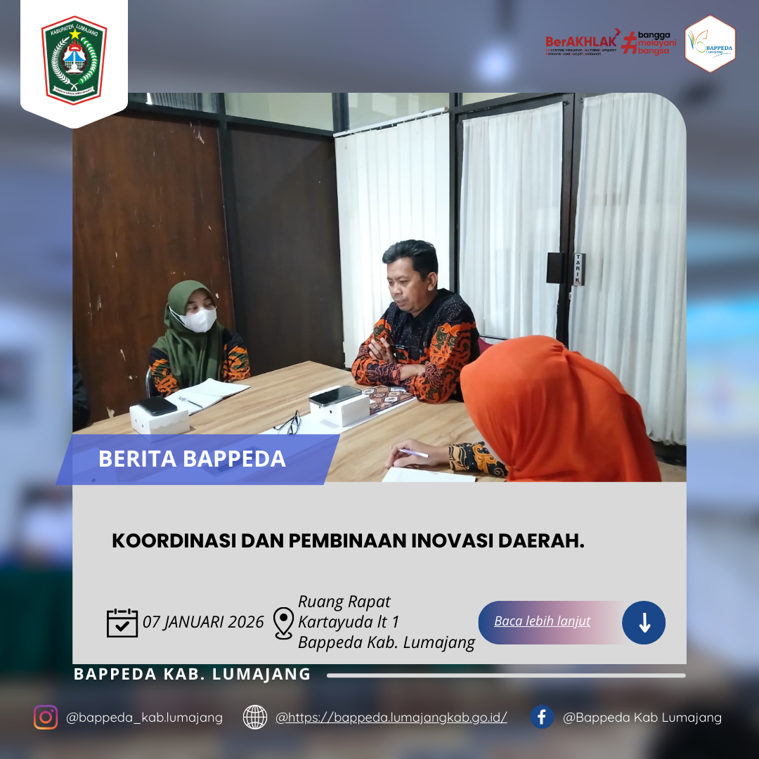 KOORDINASI DAN PEMBINAAN INOVASI DAERAH.