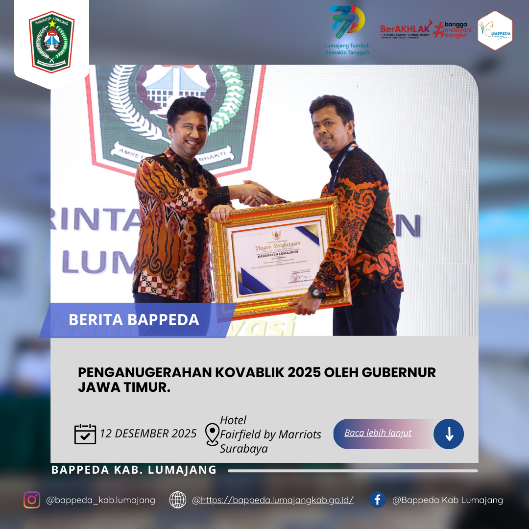 PENGANUGERAHAN KOVABLIK 2025 OLEH GUBERNUR JAWA TIMUR.