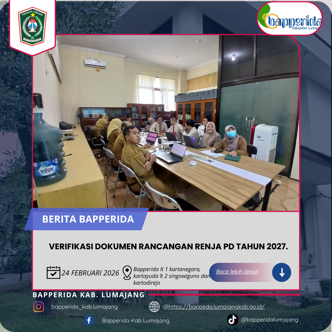VERIFIKASI DOKUMEN RANCANGAN RENJA PD TAHUN 2027.