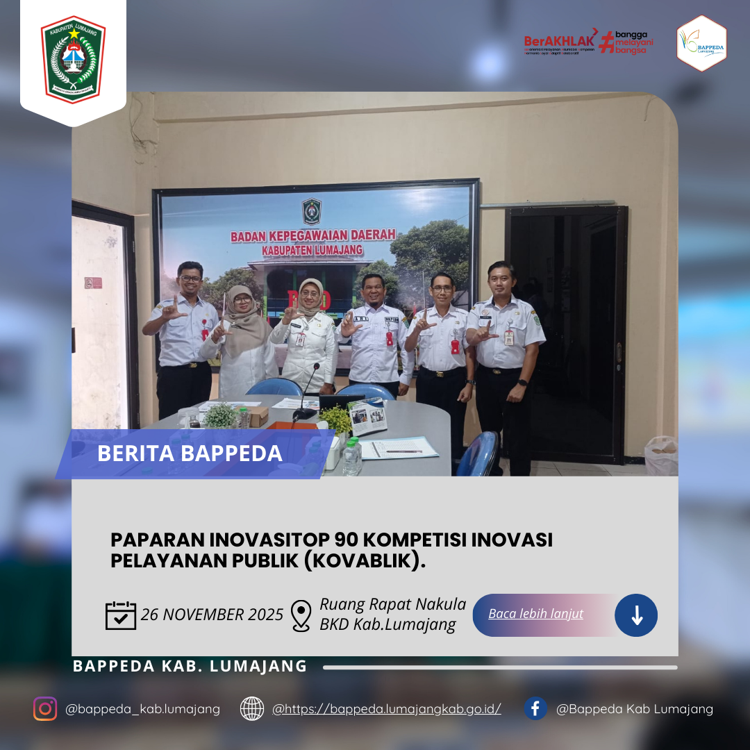 PAPARAN INOVASI  TOP 90  KOMPETISI INOVASI PELAYANAN PUBLIK (KOVABLIK).
