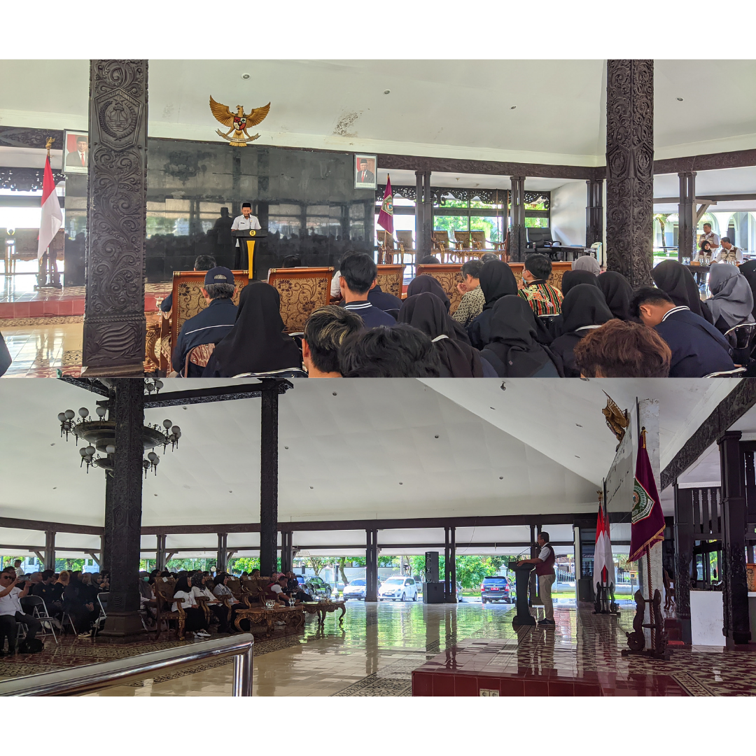 Kegiatan penerimaan Mahasiswa KKN Reguler Universitas Jember tahun 2023