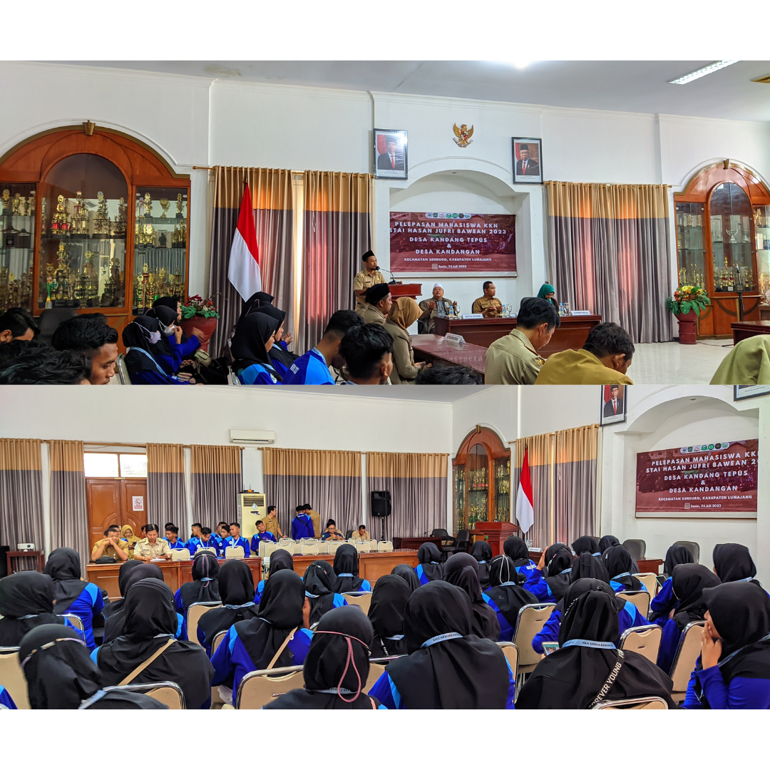 Kegiatan penerimaan Mahasiswa KKN Sekolah Tinggi Agama Islam Hasan Jufri Bawean (STAIHA) Gresik tahun 2023