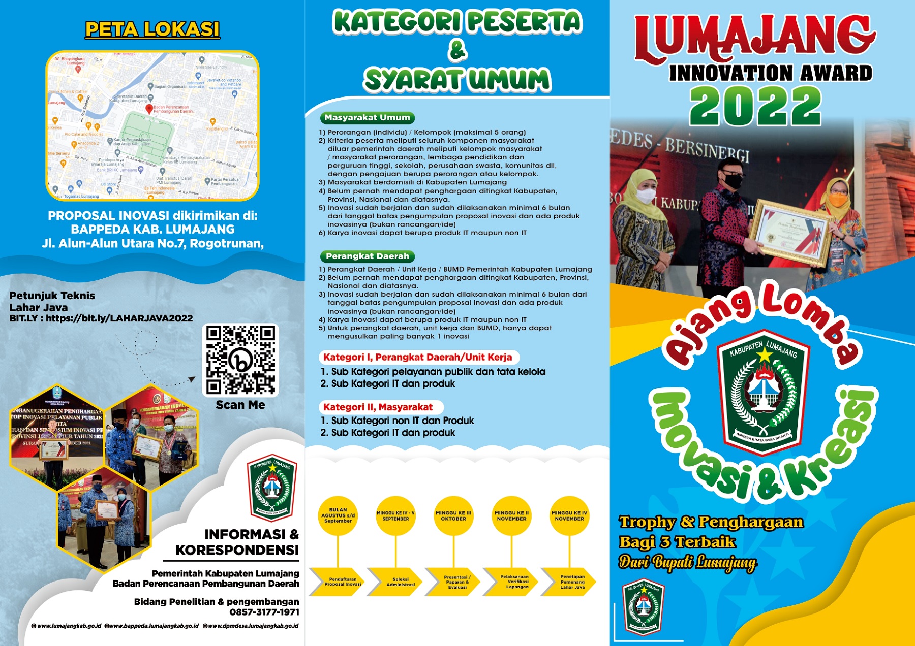 PENGUMUMAN SELEKSI TAHAP II PAPARAN INOVASI DAN VERIFIKASI LAPANGAN LIA TAHUN 2022