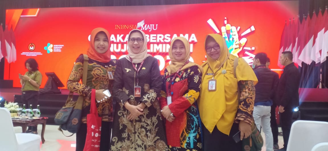 Bersama Bunda Indah Wabup Kab.Lumajang  menghadiri Pencanangan Gerakan Bersama Menuju  Eliminasi TBC