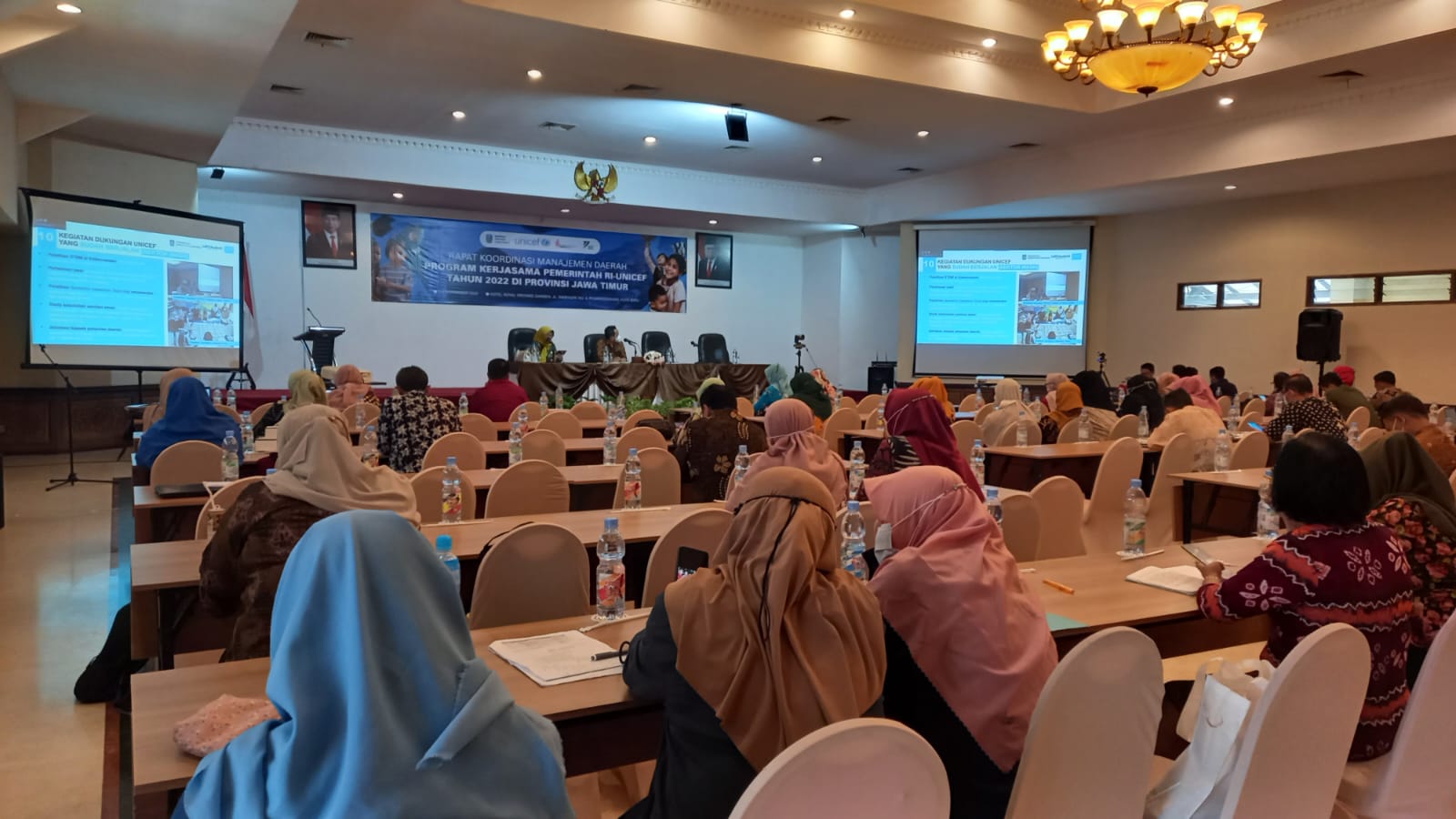 KABUPATEN LUMAJANG SEBAGAI NARASUMBER RAKOR KERJA SAMA PEMERINTAH DAN UNICEF 