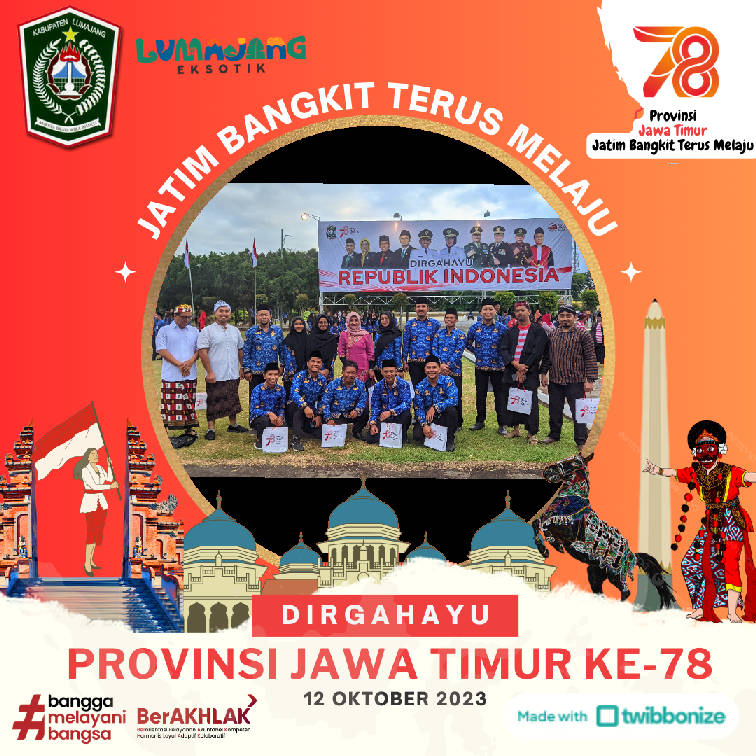 Dirgahayu Provinsi Jawa Timur yang ke-78