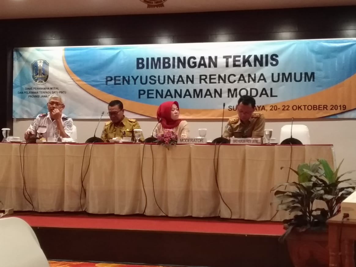 Bimbingan Teknis Penyusunan Rencana Induk Penyusunan Rencana Umum Penanaman Modal Kabupaten